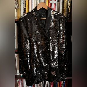 Men’s Sequin Blazer - INC - Holiday ready - worn once - size Large - Black